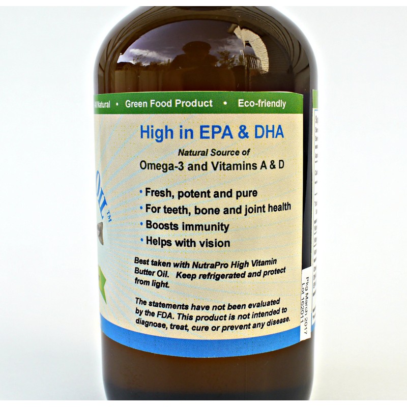 Virgin Cod Liver Oil - 8 Fl oz Natural, Wild