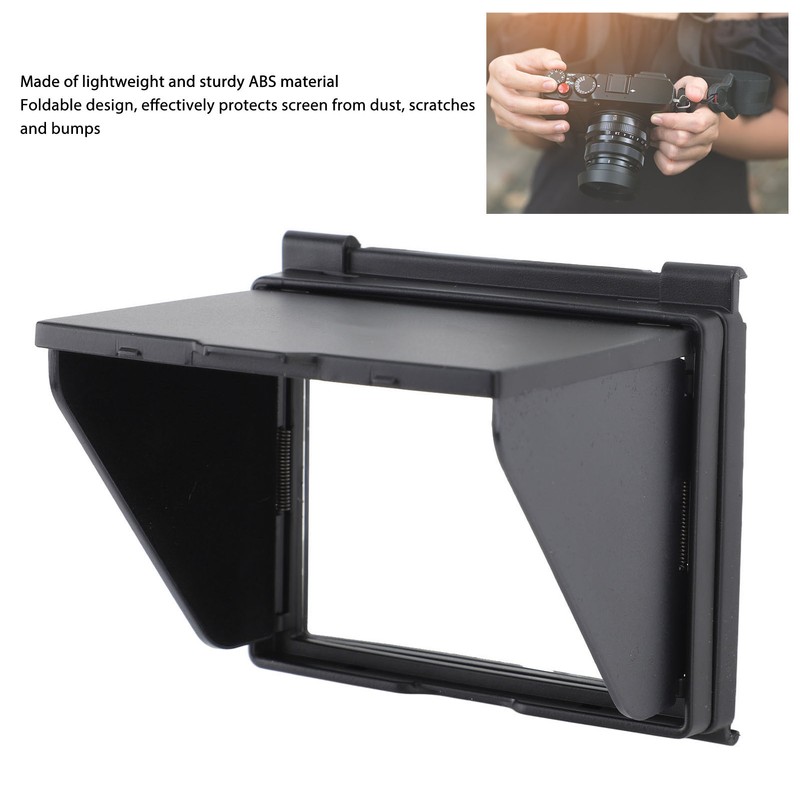 Camera Screen Sun Shade ABS Camera LCD Monitor Screen Folding
