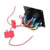Rocker Switch Panel 4 Gang 12‑24V 5 Pin Blue Light