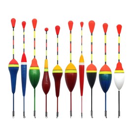 RAMGLYO 10 Pieces Fishing Float Trout Float Fishing Float Fishing Set with Float Balsa Wood Float Cork Fishing Stoppers (0.6-4.5g)