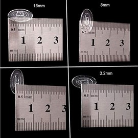 Eyeglasses Nose Pads 15mm 3 Pairs Oval Pushin Nose Pieces Push in Soft Silicone Slide in Nose Pads Nosepads for Eye Glasses Eyeglasses Sunglasses 15mmx8mm