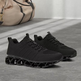 Zapatos deportivos para correr y caminar para mujer, estilo casual, de moda, cómodos, antideslizantes, para el trabajo, deportes, entrenador deportivo, 1-azul, 6 US