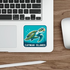 Cayman Islands Sticker Travel Outdoors Decal Vinyl Small Waterproof for Water Bottle Mug Passport Scrapbook Notebook Laptop Tumbler Skateboard Computer Phone 4" ID44990