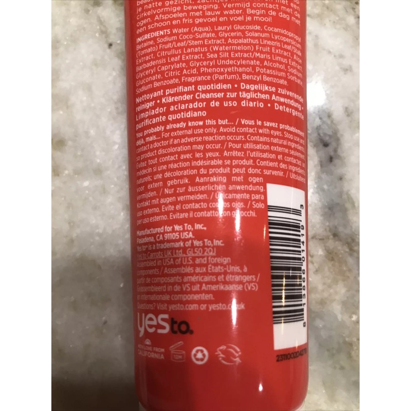 YES To Tomatoes/Water