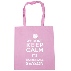 Hippowarehouse We Don't Keep Calm It's Basketball Season Tote Shopping Gym Beach Bag 42cm x38cm, 10 litres