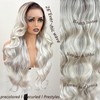 Pre Layered Body Wave Synthetic lace front wig 13×6 HD
