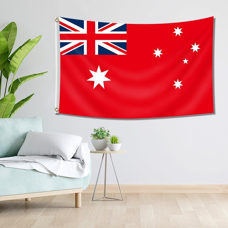 3×5 FT Large Australia Red Ensign Flag, 90×150 CM Big