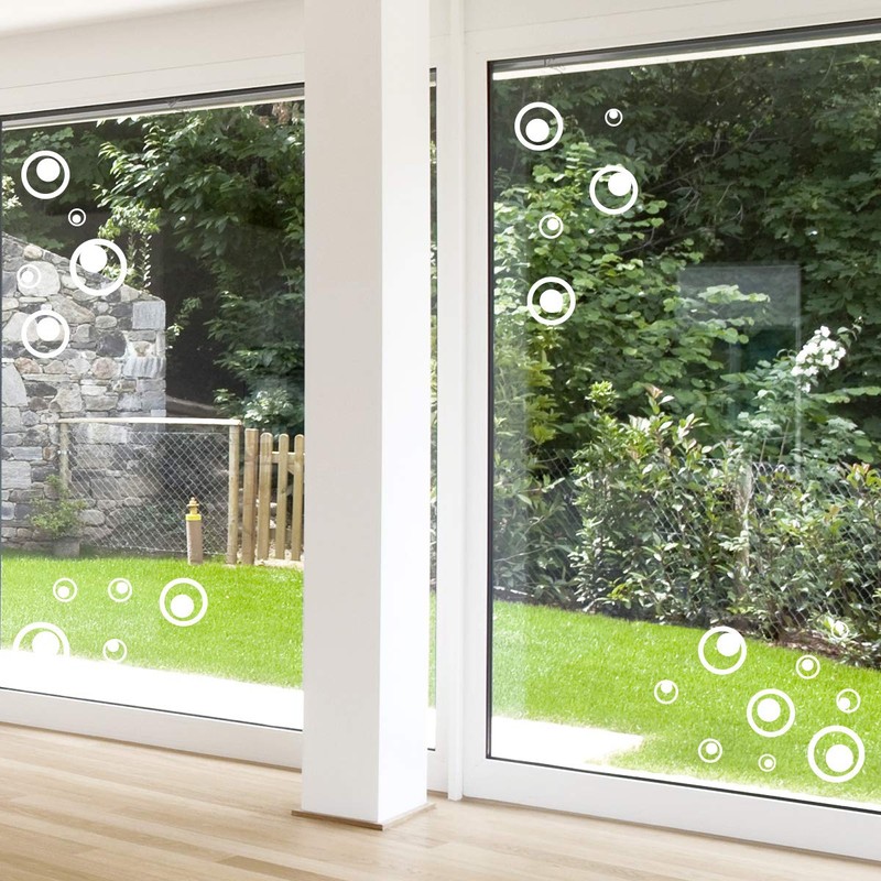 Wandkings Bird Protection and Window Protection, 20 Retro Circles Stickers