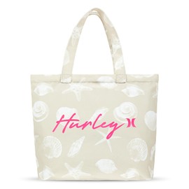 Hurley Canvas Beach Tote Bag, Rattan