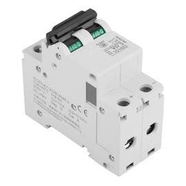 DC Circuit Breaker 250 V Circuit Breaker, 2 Pole DC Miniature Circuit Breaker, 25 A 40 A Optional, Low Voltage Circuit Breaker for Solar Panel Grid System (40 A)