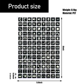 Slykew 117 Pack Car Center Console Button Stickers, Waterproof Night Luminous Decals, Universal Automobile Interior Supplies, for Most Cars, SUVs and Vans (Fluorescence Green)