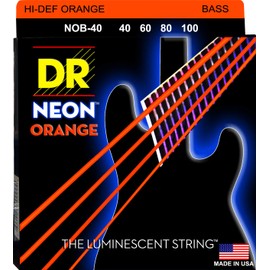 DR Strings Nob-40 Nickel Coated Bass Guitar Strings, Light