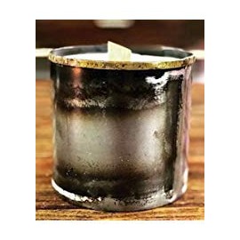 NAMDAR DEEP Blue Blue Metal Pot Vase Wooden Wick Scented Jar Candle Decor