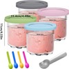 Taicols Containers Replacement for Ninja Creami Pints and Lids, 4