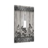 Lhdlnn Grey Barn Door Wood Light Switch Cover Decorative Rustic