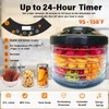 LSZY Food Dehydrator Machine for Mushroom,6 Trays Jerky Dehydrator Machine