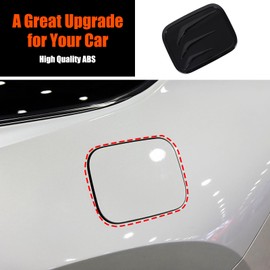 Car Fuel Tank Cap Cover Trim Compatible with Toyota Grand Highlander 2024 2025,Black ABS Gas Tank Cap Fuel Filler Door Cover Trim Exterior Accessories 1PCS (Glossy Black)
