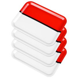 Rtteri 4 Pcs Cartoon Animation Birthday Party Trays 13x10 Inch Plastic Cartoon Animation Theme Plates for Birthday Electronic Video Game Themed Party Tableware Supplies