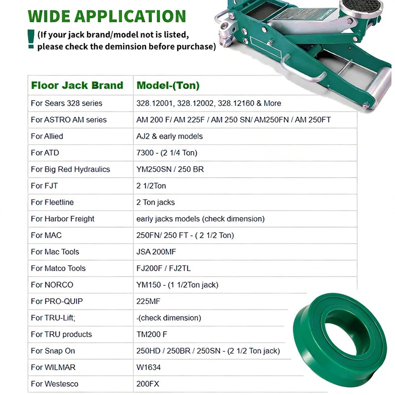 2 Ton Floor Jack Hydraulic Jack Piston U-Cup Seal Replacement