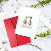 Huipalon Wedding Day Card with Envelope Funny Silly Goose Couple