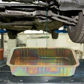 Leapiture Oil Drip Tray Pan Galvanized Oil Drain Container Extra Large Auto Oil Drip Pan for Motorcycle Mechanics Use(500x380x95mm)