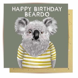 La La Land Greeting Card Beardo