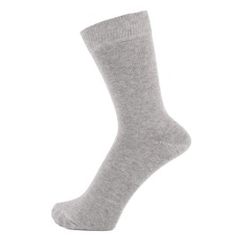 ZAKIRA Finest Combed Cotton Dress Socks in Plain Colours for Men, Women, 6-10 (UK), Light Grey Melange