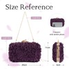 Syrads Flower Handbag Clutch Evening Bag Flowers Purses with Chain