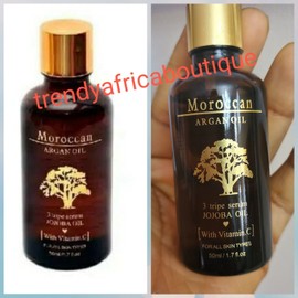 Moroccan argan oil triple formula, vit.C plus jojoba oil 50mlx1. All skin types