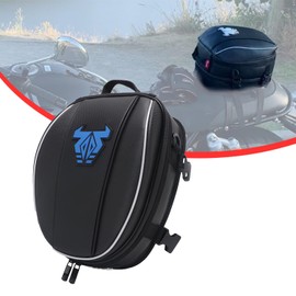 Motorcycle Bag,Waterproof Motorcycle Tail Bag Luggage Storage Bag Seat Bag Saddle Bags Multifunctional for most of Motorcycle Dirt Bike Dual Sport Enduro-Blue