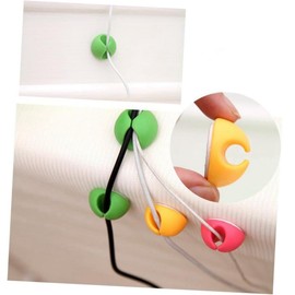 SHINEOFI 10Pcs Portable Cable Winder Organizer for Desktop Efficient Wire Management for Headphones Chargers and Cords Keeps Your Space Clutter