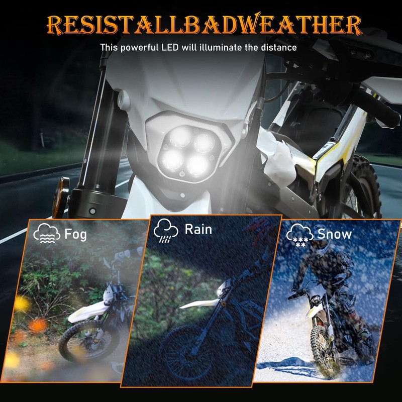 OICCTBF Upgrade LED Headlight Kit with White Cover,Plug N Play
