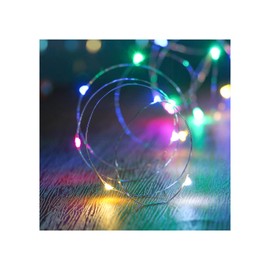 XINKAITE - Cadena de luces LED impermeables, guirnalda de luces estrelladas para interiores y exteriores, decoración de bricolaje en el hogar, fiestas de Navidad (3 metros, multicolor)