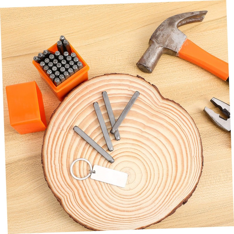 Operitacx 1set Metal Letter Stamping Kit Carbon Steel Alphabet and