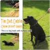 Mi Metty Chew Proof Dog Leash,5 Ft Tie Out Cable