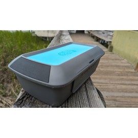 Toadfish Drybox - Waterproof IPX7 Sealed - EVA Lure Pads - Cell Phone Tray - Impact Proof - Smartgrip - Boat/Kayak/SUP Box