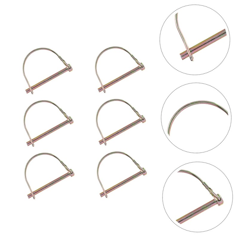 CHILDWEET 6pcs Heavy Duty Safety Coupler Pin Coated Shaft Locking
