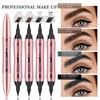 SEO-FANALLY Magic Eyebrow Pencil, Eyebrow Pencil with 4 Micro Fork