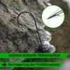 Professional Quality Jig Hooks with Baitholder, Pack of 15, Pike,