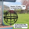 Upgraded Black Metal Suet Ball Holder – Compatible with Bird