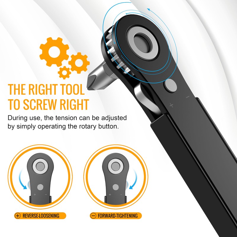 Right Angle Screwdriver Mens Gifts - 90 Degree Offset Ratcheting