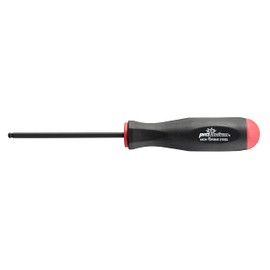 BONDHUS Hexagon Ball Point Screwdriver 0.2 inch (4 mm) [Total Length: 7.9 inches (200 mm), Shaft Length: 3.7 inches (94 mm), Grip Diameter: 1.1 inches (27 mm); Black-dyed BS4MM No.10660