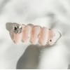 Bling Nudy Pink Nail Tips - Oval / 블링 누디