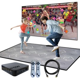 YRPRSODF Dance Mat for Kids and Adults, TV Dance Mats Game for Girls Boys,Dance pad for Exercise, Double Dancing Mat for Family Games,Gifts Ideas for Girls and Boys,Grey