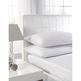 Textiles Direct Easy Care Polycotton White Super King Size Fitted Sheet