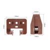 10PCS Drawer Slide Track Guide Glide for Center Mount Drawer