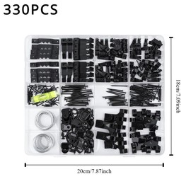 ZAselect 330Pcs Picture Hanging Kit, Picture Hangers, Heavy Duty Frame Hooks Assortment with Picture Wire, D Rings, Hardware Nails, Eye Hooks, Golden Heavy Duty Frame Hooks for Frames Mounting