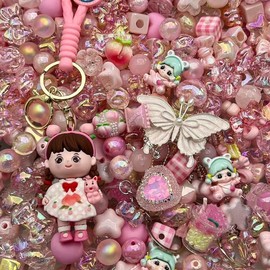 Acrylic Beads Mix(16mm)-Beading making-Bead Assortmens-DIY:_Peach Girl_300ml(Best Deal)