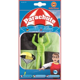 Paul Günther 1171 - Parachute, Fallschirm zum Werfen, Durchmesser ca. 46 cm, farblich sortiert, ideal als Geschenk für riesen Spielspaß