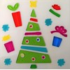 Christmas Window Stickers, 4 Sheets, Christmas Gel Clings (Design 2)